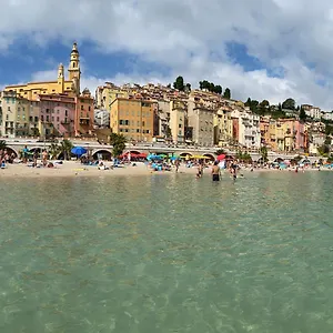 Mansfield Vue Carte Postale Terrasse Piscine Calme Port A 200m A Pied Menton